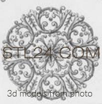 Розетки (ROSETTE_1637 -  | 3D model 3DSMAX / OBJ / STL) 3D модель для ЧПУ станка